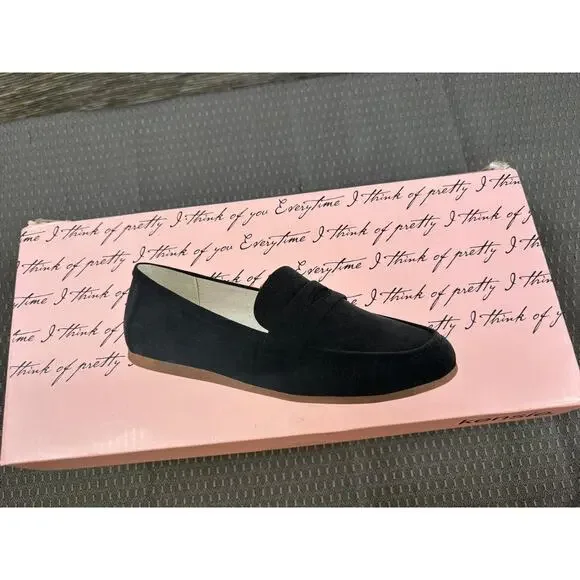 Kensie Womens Yelena Loafers Flats Size 9 Black Slip On Comfort Casual Shoes NEW - Picture 8 of 8
